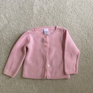 Simple Joys by Carter’s Baby knit Cardigan Sweater. Size 9m. Color pink
